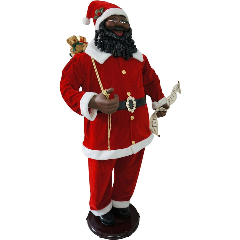 Life Sized Black Animated hotsell Santa African Spanish English Dancing Christmas 5.8'