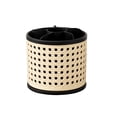 thumbnail image 1 of Vanity Desk Makeup Storage Rotating Rattan Texture Organizer Large Capacity Divided Holders for Desk Pen Lipstick Eyeshadow Cosmetic Brushes Container, 1 of 6