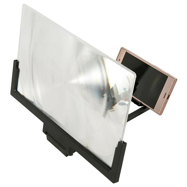 AMERTEER 14 Inch Folding 3D HD Radiation Protection Mobile Phone Screen Magnifier Black