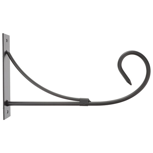 Macetero de hierro forjado negro para colgar en la pared, estilo retro europeo, para interiores, sala de estar, jardín, balcón, bonsái