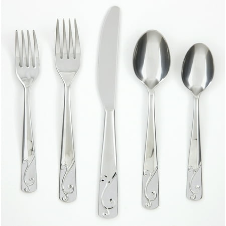 Cambridge Silversmiths Tula Frost 30-Piece Flatware Set, Service for (Best Flatware For Everyday Use)
