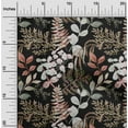 thumbnail image 1 of oneOone Cotton Jersey Black Fabric Leaves Sewing Craft Projects Fabric Prints By Yard 58 Inch Wide, 1 of 4