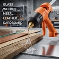 thumbnail image 3 of 550W Hot Glue Gun Kit, Heavy Duty Full Size Electric Glue Gun, Orange, with 4 Nozzles, Stand and 24 Glue Sticks for Crafts and Repairs, 3 of 8