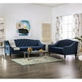 thumbnail image 2 of Furniture of America Tidi Transitional Fabric Tufted Loveseat in Blue, 2 of 8