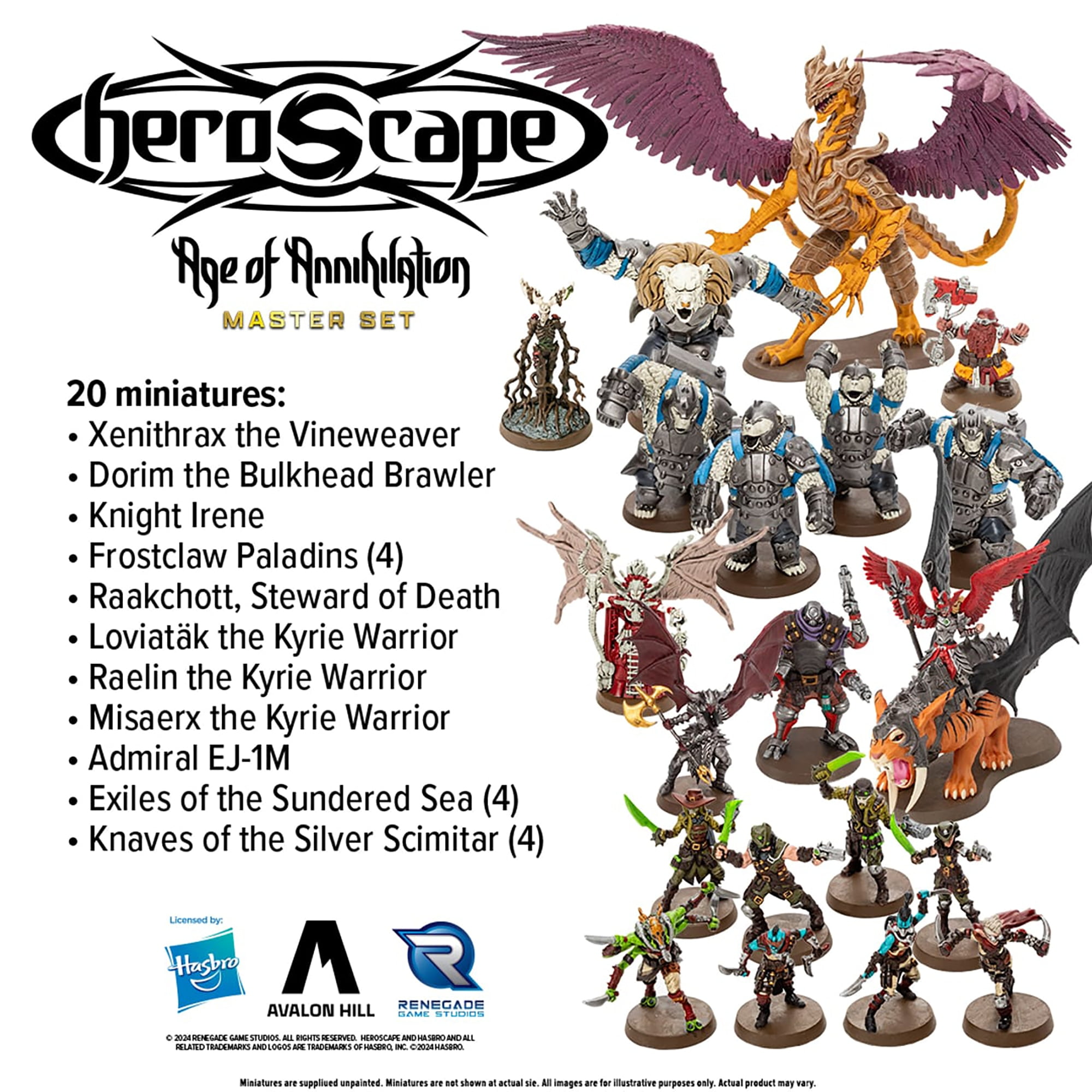 Renegade Game Studios: Heroscape - Age of Annihilation Master Set - Terrain Tile & Miniatures Game, Strategy Valhalla Battles, Age 14+, 2 Player