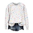 thumbnail image 4 of kaondbfi Hoodless Sweatshirts for Graceful Women Fall Winter Spring Print Sweatshirt Casual Cozy Oversized Crewneck Long Sleeve Pullover Tops Womens Summer Fashion Sweat Shirts, 4 of 4