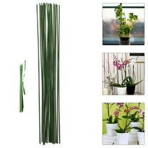 FOMIYES  20 Pcs Orchid Ring Holders Potted Plant Support Rod Poles Large Green