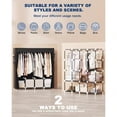 thumbnail image 6 of Clothes Organizer with 4 Hanging Rods Portable Closet Wardrobe Non-Woven Fabric Cover Large Capacity Storage for Bedroom and Living Room Black 67 W x 17 D x 67 H, 6 of 7
