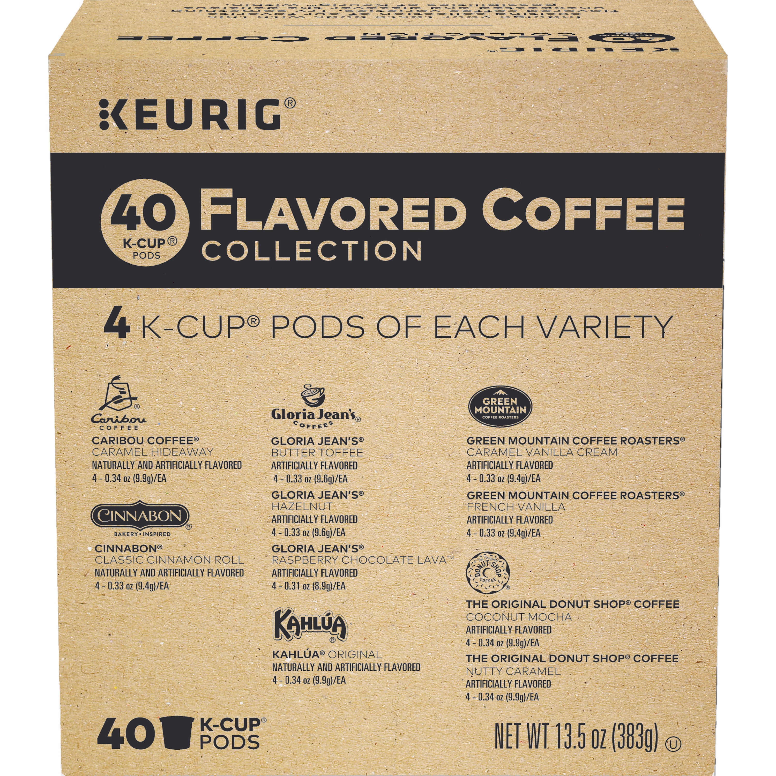 Keurig Flavored Coffee Collection Single-Serve K-Cup Pods Variety Pack, 40 Count