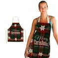 thumbnail image 3 of Dvkptbk Apron 1Pc Parent Adult The Family Kitchen Christmas Print Linen Family Aprons Kitchen Essentials, 3 of 3