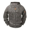 thumbnail image 1 of Dolkfu sudaderas con capucha de hombre de cremallera completa, chaqueta con capucha casual, sudadera exterior para hombre M, 1 of 2