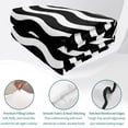 thumbnail image 4 of Twin Quilt Set 68''x86'', Black Moire Ombre Lightweight Summer Bedspread Coverlet Set with 2 Pillow Shams, Water Ripple Stripe Farmhouse Breathable All Season Quilt Bedding for Dorm/Bedroom, 4 of 9
