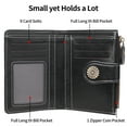 thumbnail image 6 of GOIACII Small Womens Wallet Leather RFID Blocking Bifold Compact Ladies Wallets Credit Card Holder with Zipper Pocket in Box Gift, 6 of 7