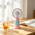 thumbnail image 5 of Voglyf Mini Handheld Fans, Cute Portable Pocket Personal Fan For Women Teens Girls Travel Trips, Lightweight Compact Fan Set For Outdoor Party Favors Holiday Gifts & Giveaways(1PCS,Pink), 5 of 8