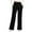 Black, variant on WTOBBY Women's Thin Wide Leg Pants with High Waist, Casual Work Pants with Flowy Design and Back Pockets, Comfortable Trousers for Women, Ideal for Office and Casual Wear,Black L
