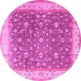 thumbnail image 1 of Ahgly Company Indoor Round Persian Pink Traditional Area Rugs, 5' Round, 1 of 4