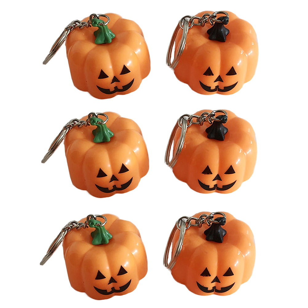 Handmade Beaded Lanyard Halloween Pumpkin Badge,Key Holder Orange & Black ID 