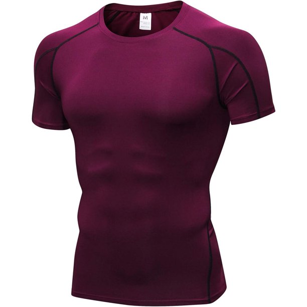 Alidamo Camiseta deportiva para hombre de secado rápido, entrenamiento, gimnasio, manga corta
