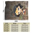 thumbnail image 4 of Manta de franela de Wonder Woman, suave y acogedora manta de felpa para todas las estaciones para niños y niñas, manta ligera y cálida para cama, sofá o viaje, 40 x 30 pulgadas, 4 of 8