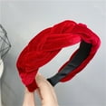 thumbnail image 6 of Elegant Vintage Hair Plush Braided Design Wide Vintage Headbands Hair Decors Comfortable Hair Accessory For Women, 6 of 8