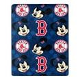 thumbnail image 2 of OFFICIAL MLB Red Sox & Disney's Mickey Mouse Character Hugger Pillow & Silk Touch Throw Set, 2 of 2