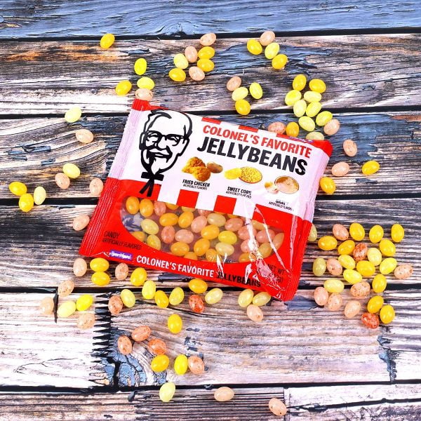 KFC Colonel's Favorite Jellybeans, 4 oz, Pack of 3 - Fried Chicken, Sweet Corn, and Gravy Flavors