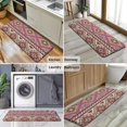 thumbnail image 6 of Pink Boho Tribal Diamonds and Triangles Pattern Kitchen Rug Mat,Kitchen Runner Rugs Non Skid Washable,Decorative Kitchen Floor Mats for Kitchen,Sink,Laundry,17"x47.2", 6 of 7