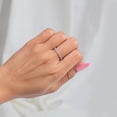 thumbnail image 6 of Silver & Stone Jewels Women's CZ Halo Bridal Ring Set Princess Cut Engagement Ring & Matching Wedding Band, Sterling Silver Finish, 6 of 7