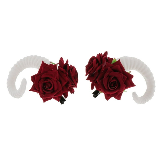 Cuerno de Artificial Cuernos de Fauno Halloween Cosplay Diadema - Blanco Sunnimix Coleccionable decorativo