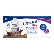(3 pack) Ensure Max Protein Shake, 30g Protein, Milk Chocolate, 11 fl oz, 12 Pack