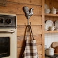 thumbnail image 6 of Naxoaeo Wrought Iron Rooster Hen Wall Hooks, Decorative Coat Hooks for Garden Patio, Rustic Farmhouse Wall Decor, Key Holder for Entryway Kitchen Barn, 6 of 7