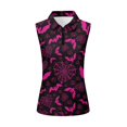 thumbnail image 5 of Yuyamidu Halloween Bat Sleeveless Golf Shirts for Women Athletic Tops Stretchy Breathable Fabric, Slim Fit Cut, Moisture Wicking, Suitable for Golf Training, Tennis, Casual Outdoor Activities, 5 of 8