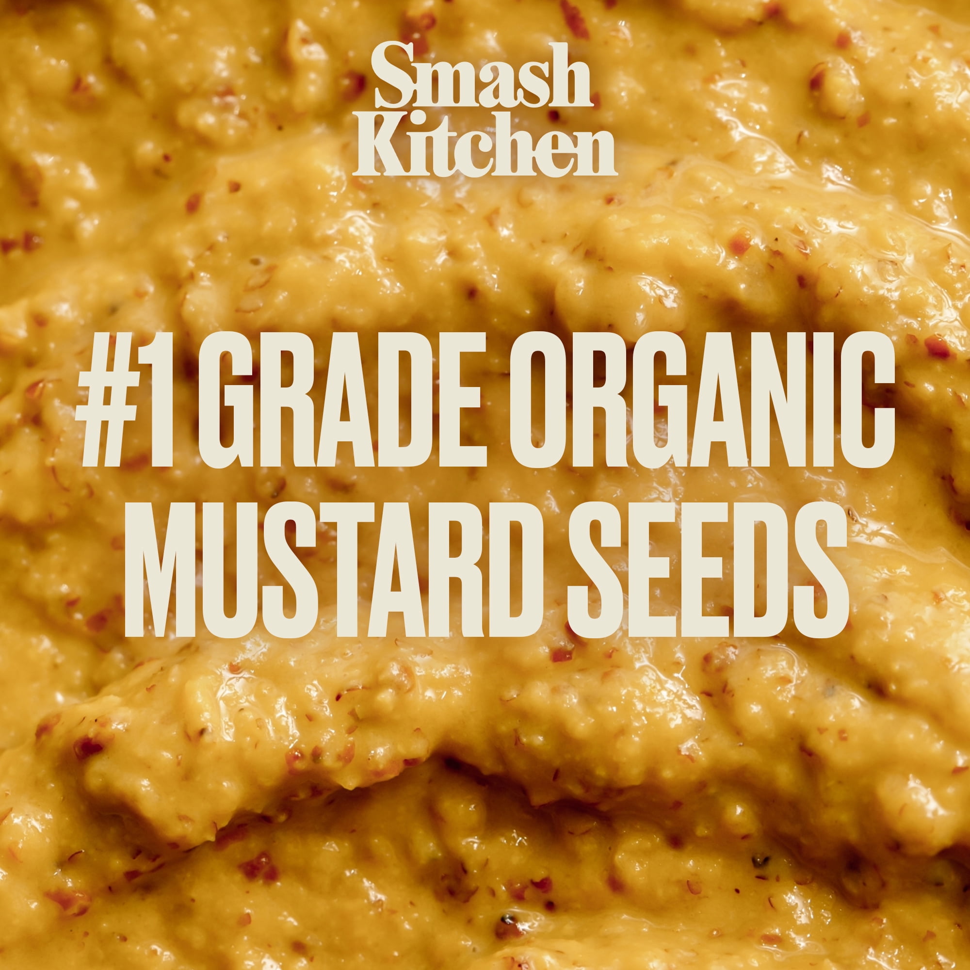 (12 pack) Smash Kitchen Organic Dijon Mustard, 12 oz Bottle