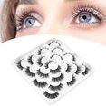 thumbnail image 4 of Pestañas Postizas, Pestañas Postizas Rizadas, 10 Pares Para Uso En Citas ANGGREK Natural False Eyelashes, 4 of 8