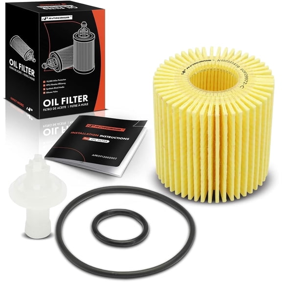 A-Premium 10K Miles Protection Cartridge Engine Oil Filter Compatible with for Toyota Camry Tacoma Highlander Sienna Venza RAV4 & Lexus RX350/450h/450hL ES300h/350 IS200T/250/300/350 NX200T