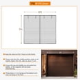 thumbnail image 3 of Garage Door Screen 16x7 Ft Heavy Duty Mesh Screen Door for 2 Car Garage Retractable Roll Up Screen with Magnetic Closure Easy Install Patio Bug Protection, 3 of 9