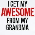 thumbnail image 2 of CafePress - I Get My Awesome From My Grandma Body Suit - Baby Light Bodysuit, Size Newborn - 24 Months, 2 of 4