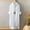 Light blue, variant on Womens High Low Hem Tunic Sheer Mesh Kimono Long Cardigan Open Front with Side Slit for Pool or Everyday Cover Up,White M
