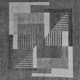 thumbnail image 1 of Ahgly Company Indoor Square Abstract Gray Modern Area Rugs, 6' Square, 1 of 4