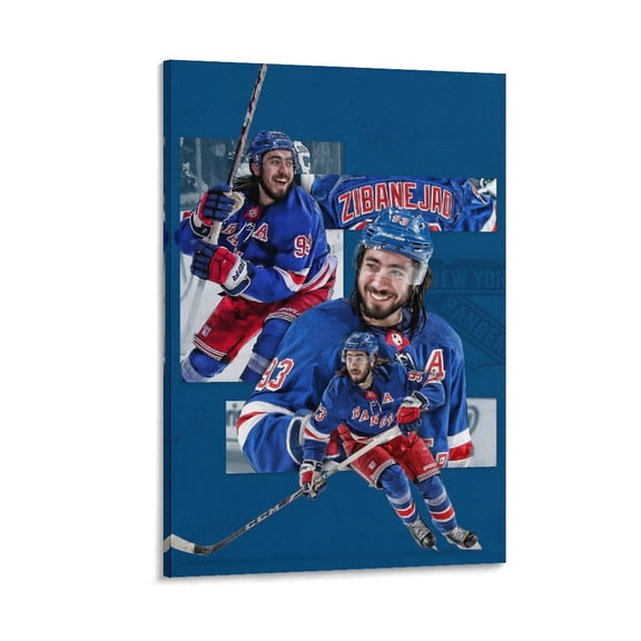 Mika Zibanejad Poster (2) Canvas Poster Wall Art Picture Prints Hanging Photo Gift Decor Home Posters Artworks 20x30inch(50x75cm)
