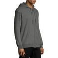 thumbnail image 4 of Hanes Men's and Big Men's Ultimate Cotton Heavyweight Fleece Full Zip Hood, up to Size 3XL, 4 of 5