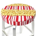 thumbnail image 3 of Balery Popcorn Round Bar Stool Seat Covers Velvet Fabric Adjustable Protects from Scratches and Stains for 14-17 Inch Chair- 14 inch, 3 of 7