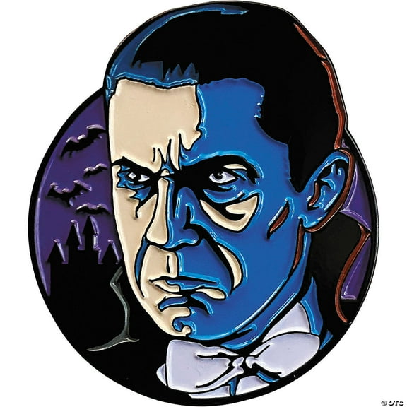 Trick or Treat Studios MALESF100 1.5 in. Dracula Bela Lugosi Dracula Character Face Full-Color Enamel Pin