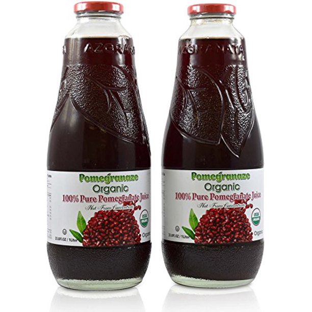 100 Pomegranate Juice 2 Pack 33.8 fl oz USDA Organic Certified