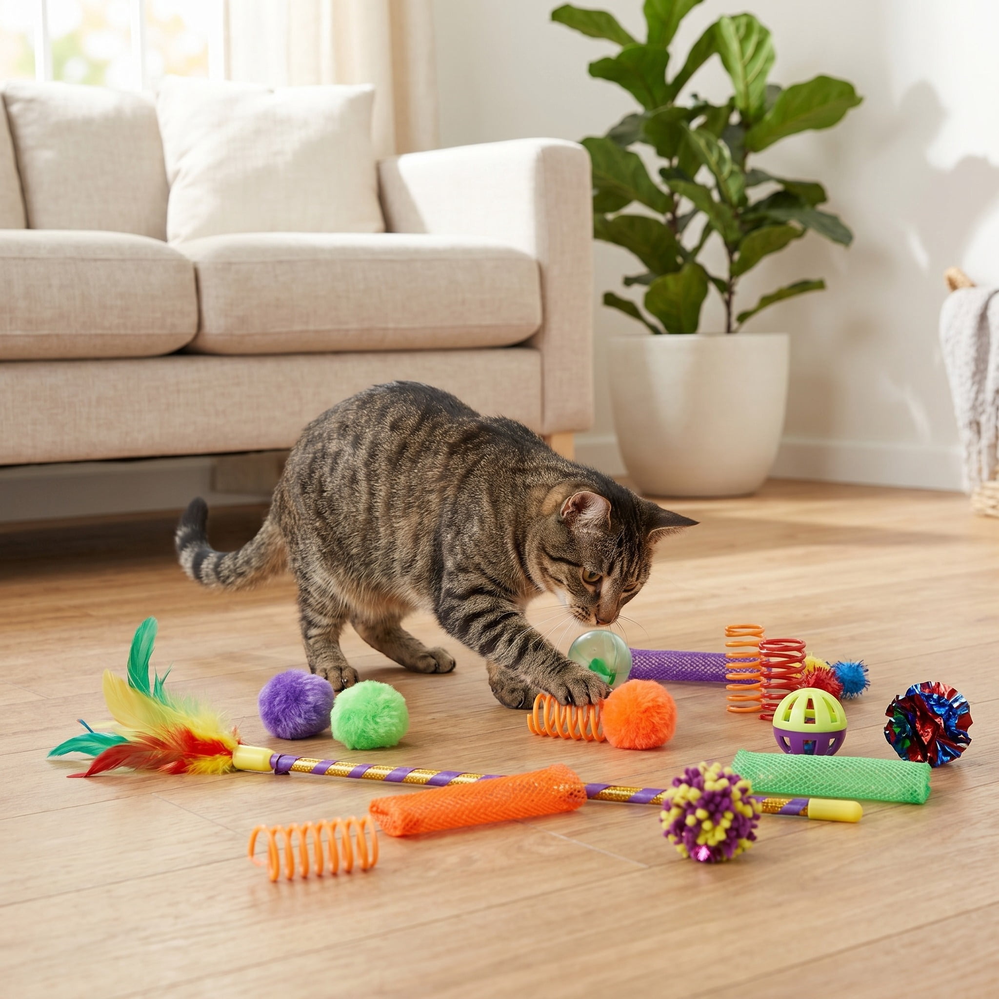Vibrant Life Value Pack Cat Toys, 24 Pieces