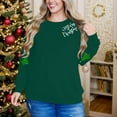 thumbnail image 4 of Under 10 dollars! Womens Merry Christmas Sweatshirts Christmas Tree Graphic Xmas Party Sweatshirt Long Sleeve Crewneck Casual Shirts, 4 of 8