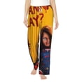 thumbnail image 2 of Lsque Chucky Print Women's Pajama Pants, Lounge Pant - Comfortable Home Wear,Elastic Waistband, Stylish Design-Small, 2 of 9