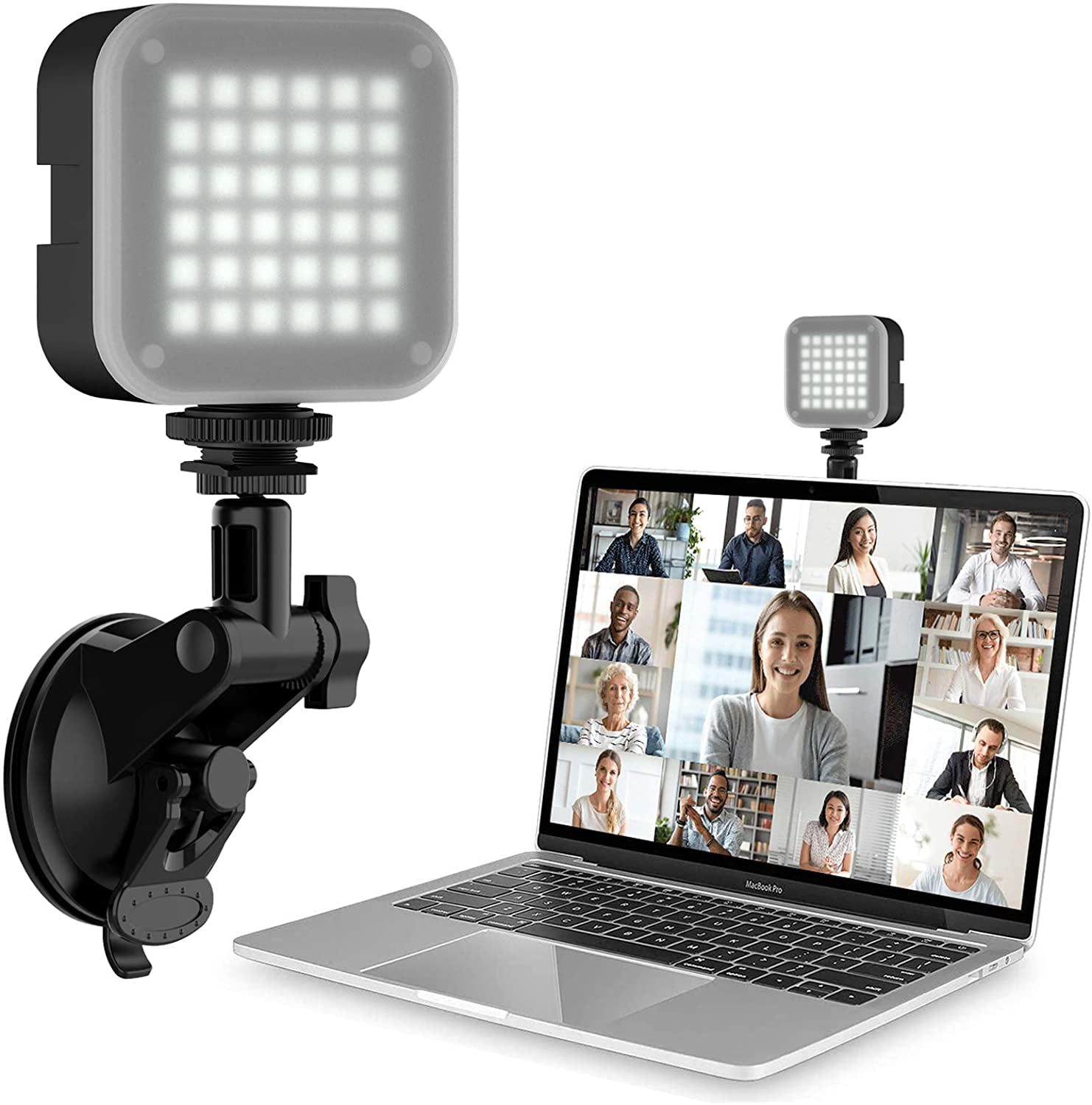LED Ring Light Clip On for Laptop and Computers Monitors for Remote Working Distance Learning Meeting Light 4.5 Zoom Lighting Rayiou Video Conference Lighting Kit Computer Laptop Video Conf Self Broadcasting and Live Streaming Webcam and Zoom Calls 