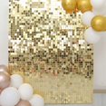 thumbnail image 6 of Efavormart 10 Panels | Ritzy Gold Square Sequin Wall Party Backdrop Panels, Shimmer Backdrop, Active Spangle Wall Art Décor - 12"x12", 6 of 11
