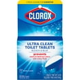 thumbnail image 3 of Clorox Bleach and Blue Toilet Bowl Cleaner Tablets, Rain Clean, 2 Count, 3 of 12